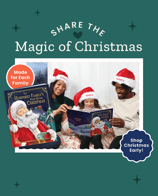 Our Family’s Night Before Christmas Personalized Book Gold Foil Edition