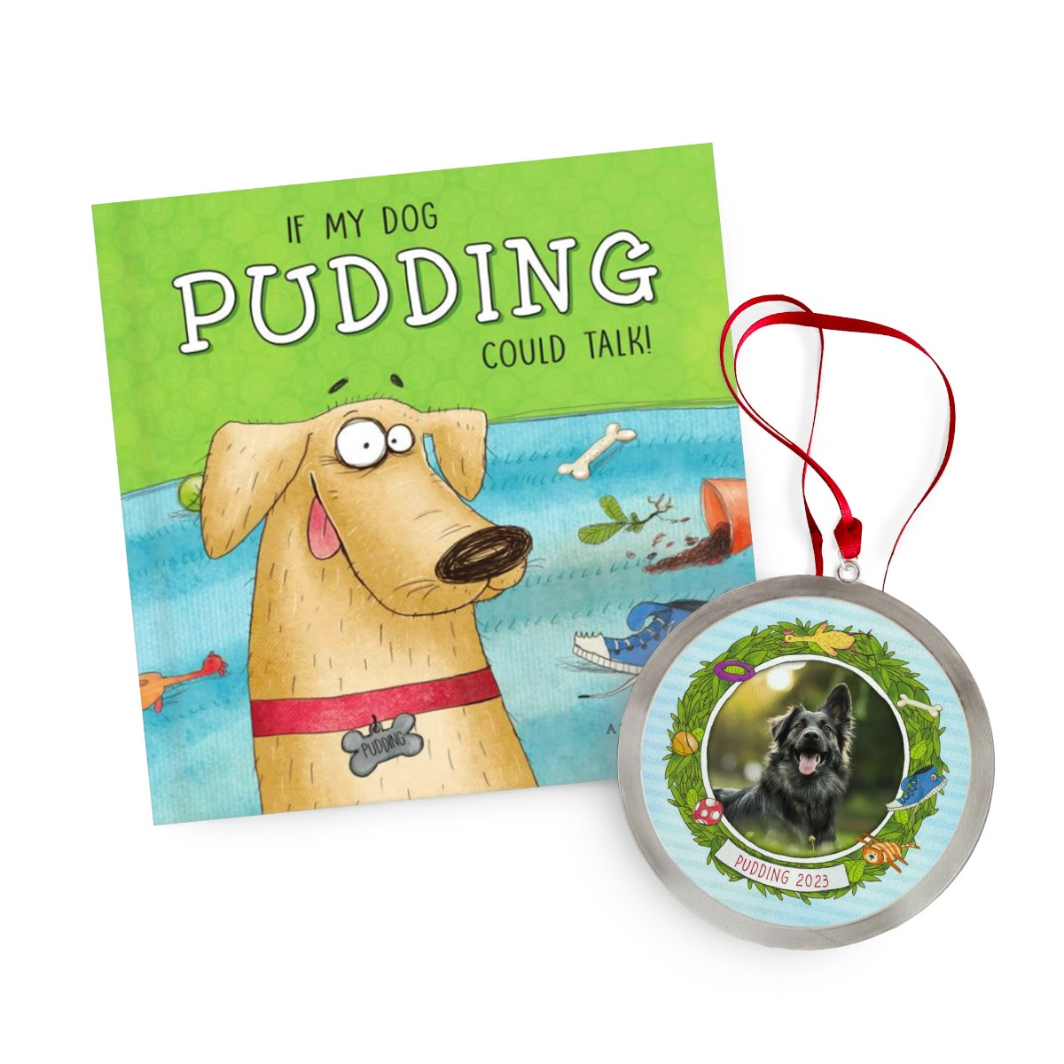 If My Dog Could Talk Personalized Book and Ornament