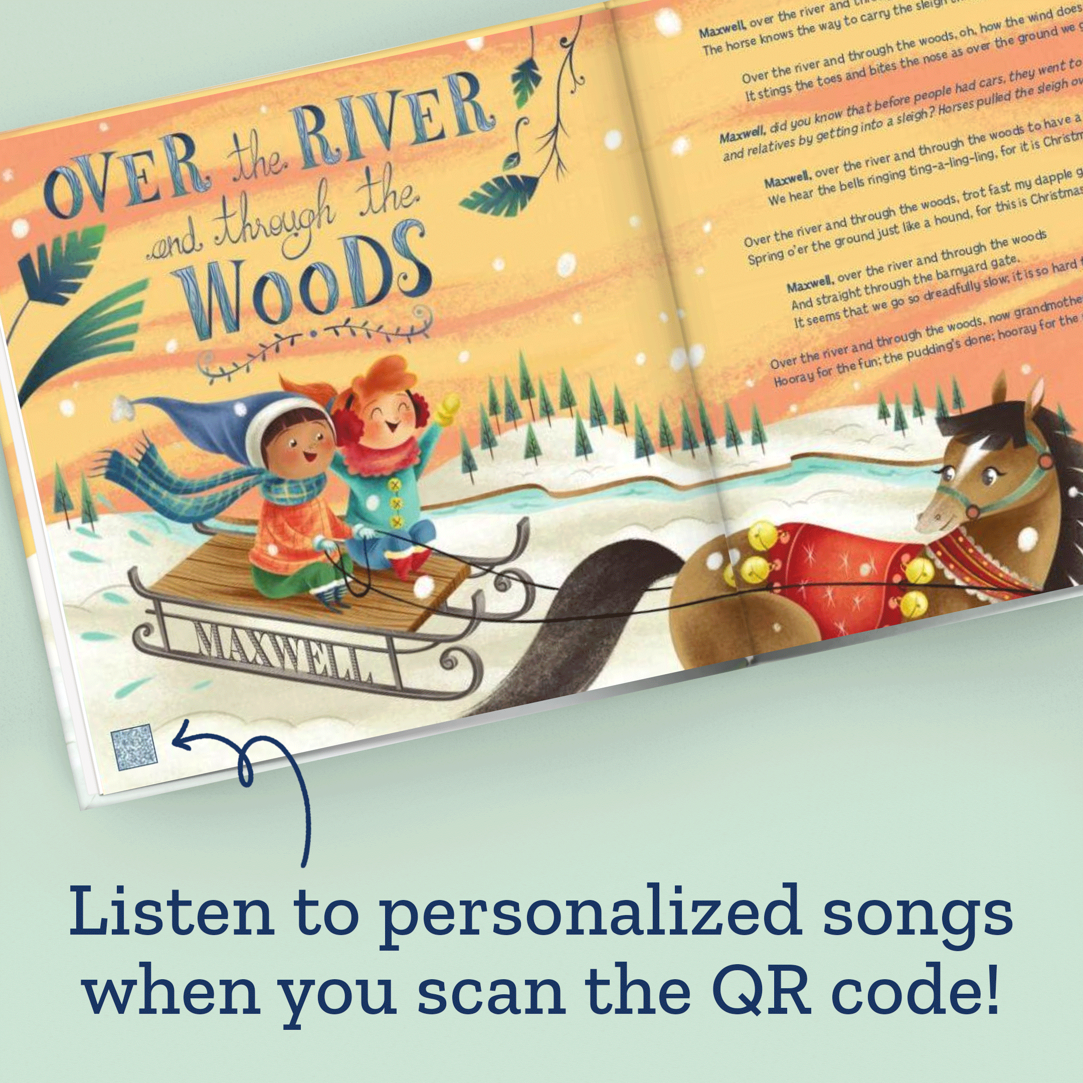 My Christmas Sing-Along Personalized Book and Songs