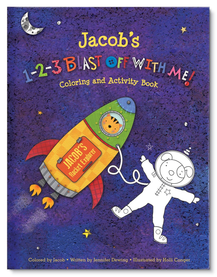 1-2-3 Blast Off With Me Coloring and Activity Book