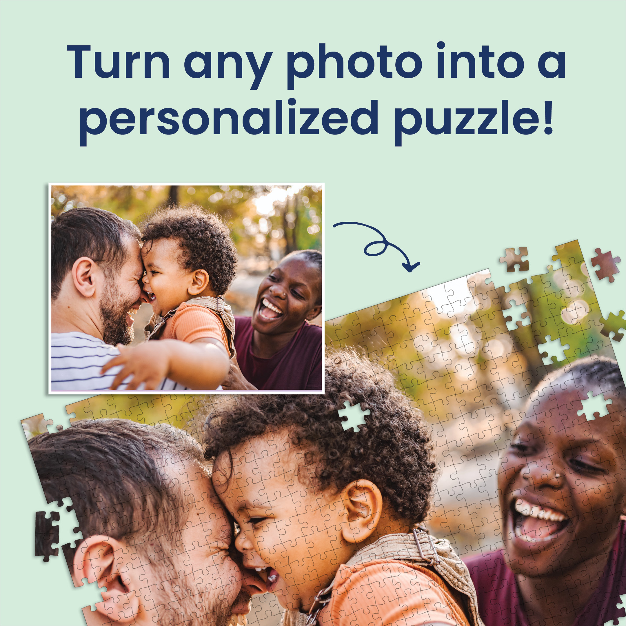 Premium Personalized Photo Puzzle, Landscape / Horizontal - 500 Pieces