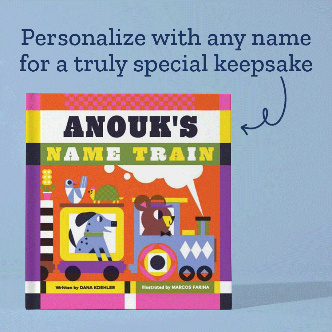 My Name Train Personalized Board Book