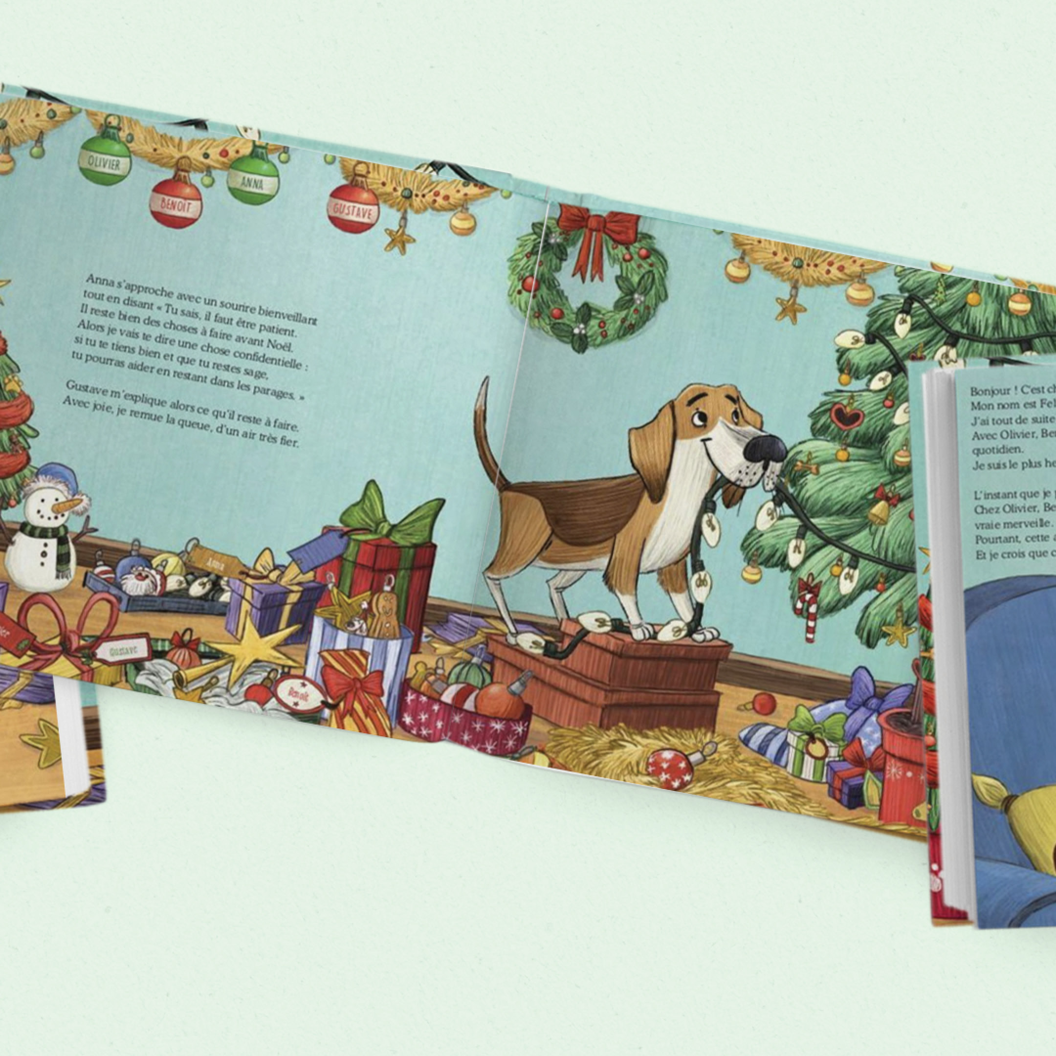 Voici comment mon chien sauva Noël Livre Personnalisé 