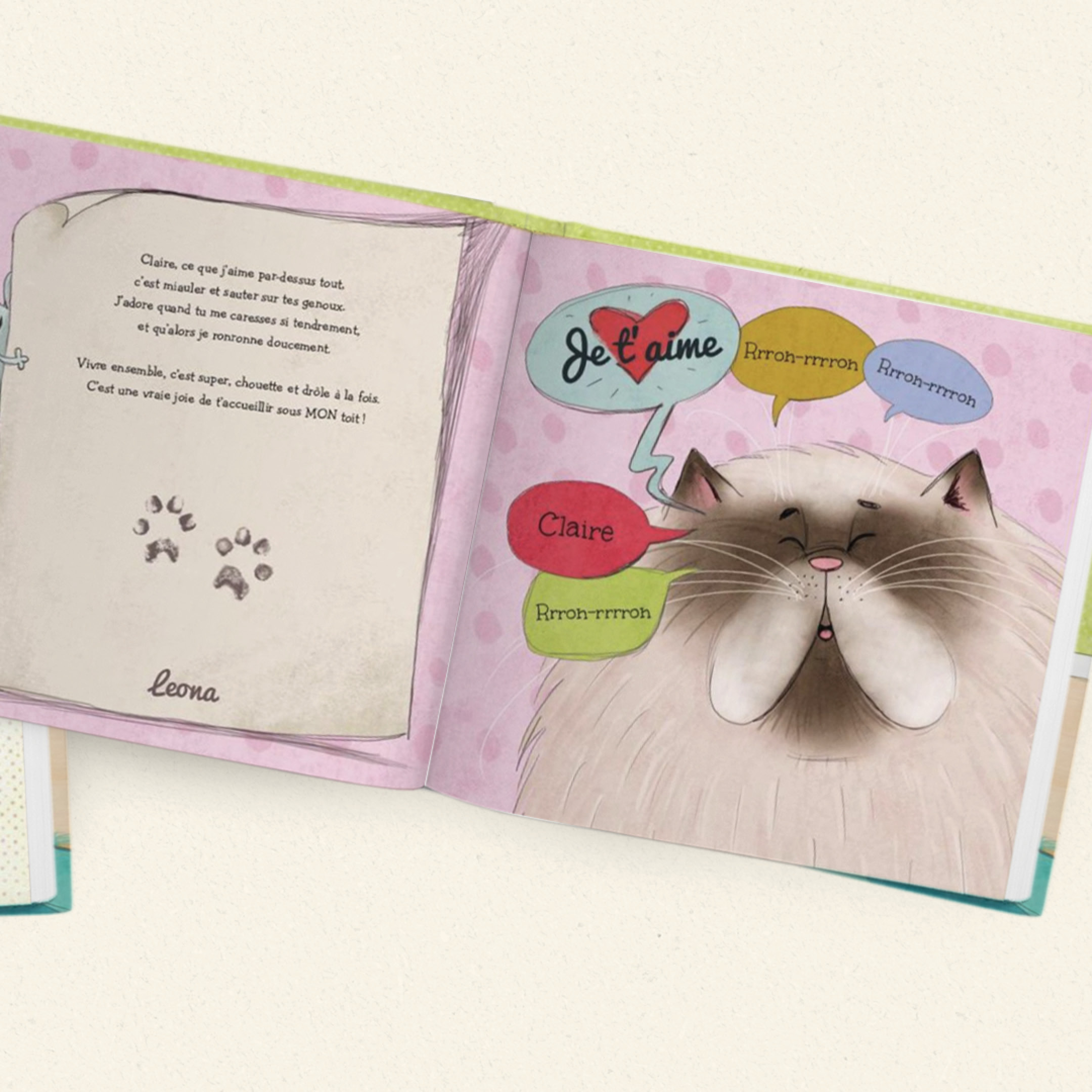 Si mon chat pouvait parler Livre personnalisé 