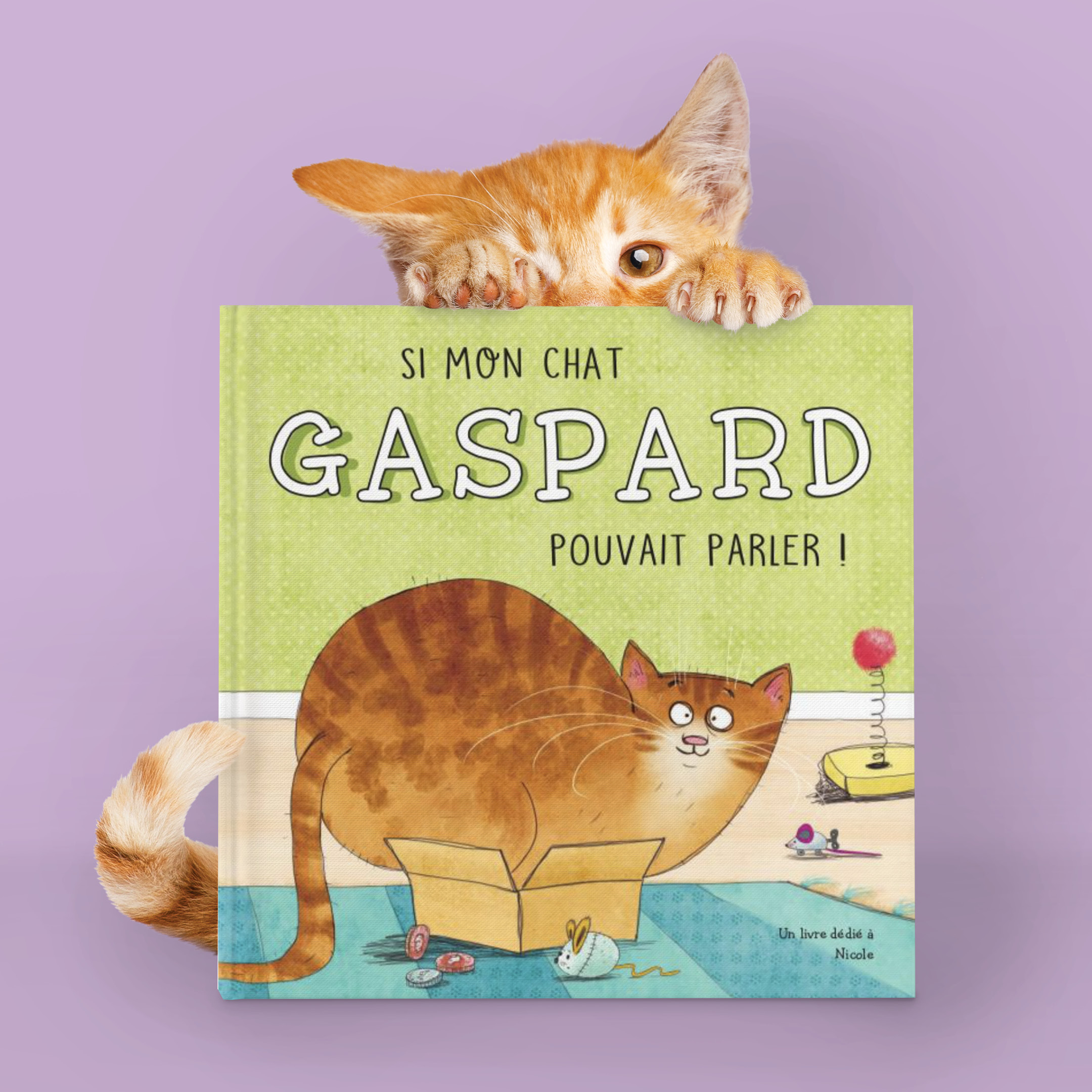 Si mon chat pouvait parler Livre personnalisé 