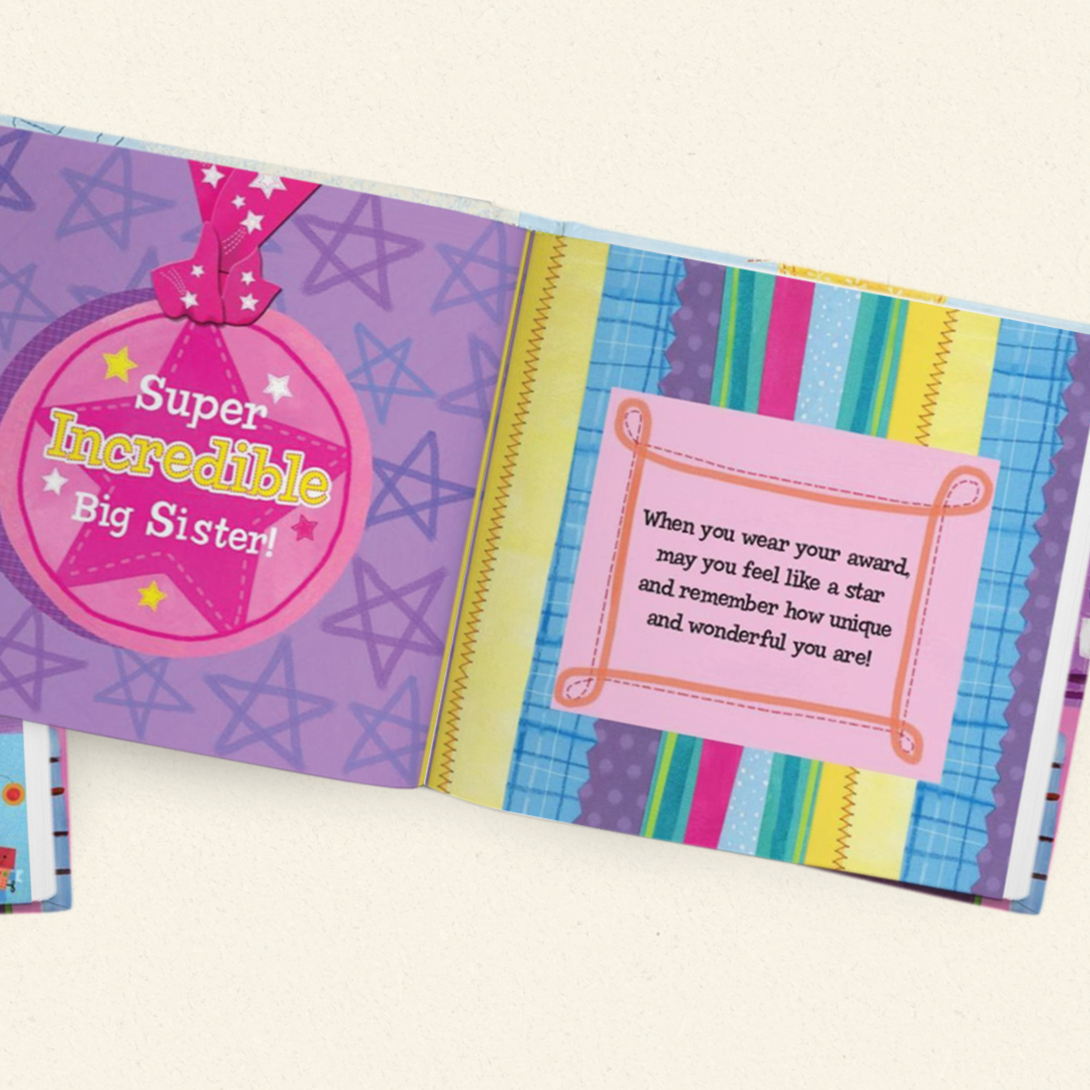 The Super, Incredible Big Sister Personalised Book and Medal