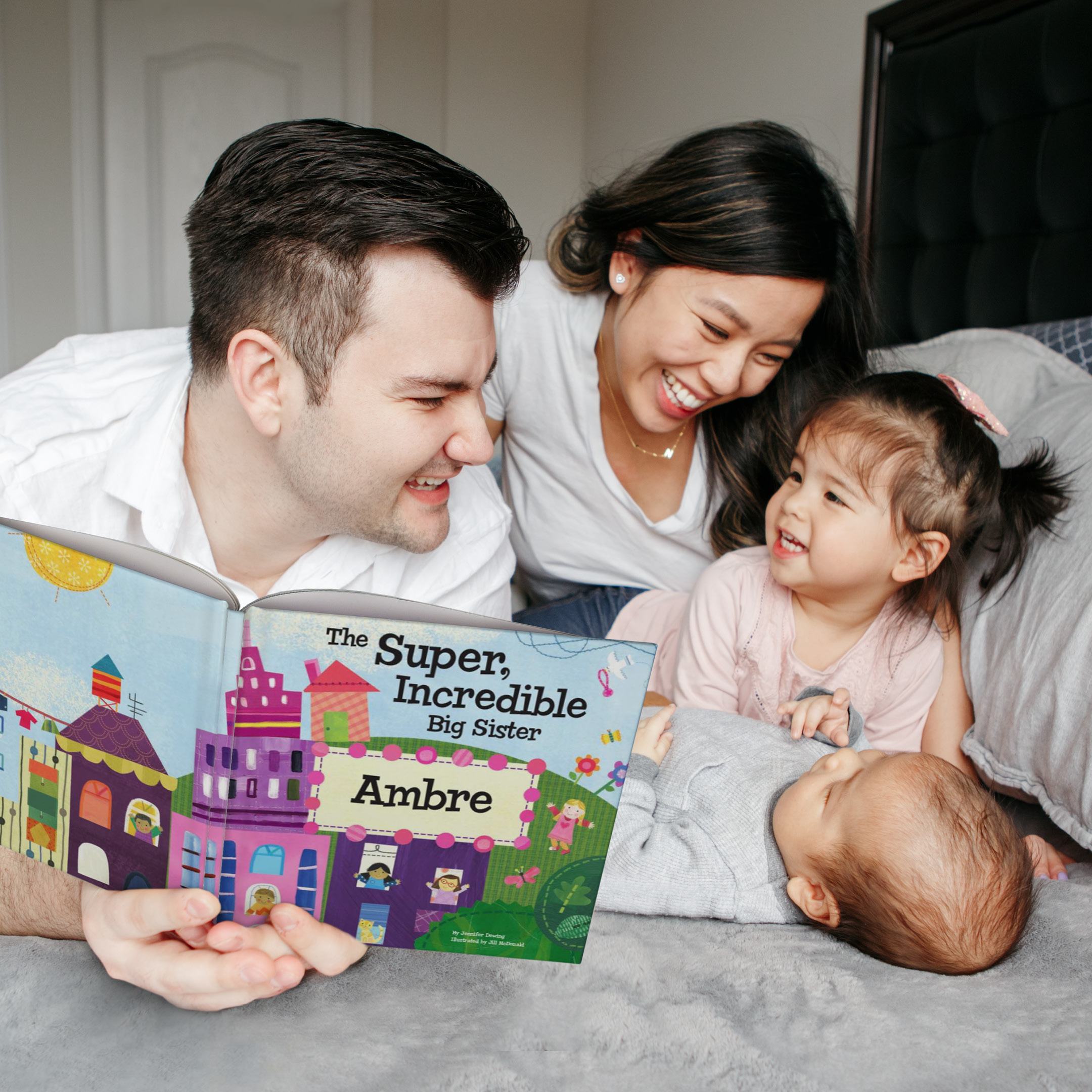 The Super, Incredible Big Sister Personalised Book and Medal