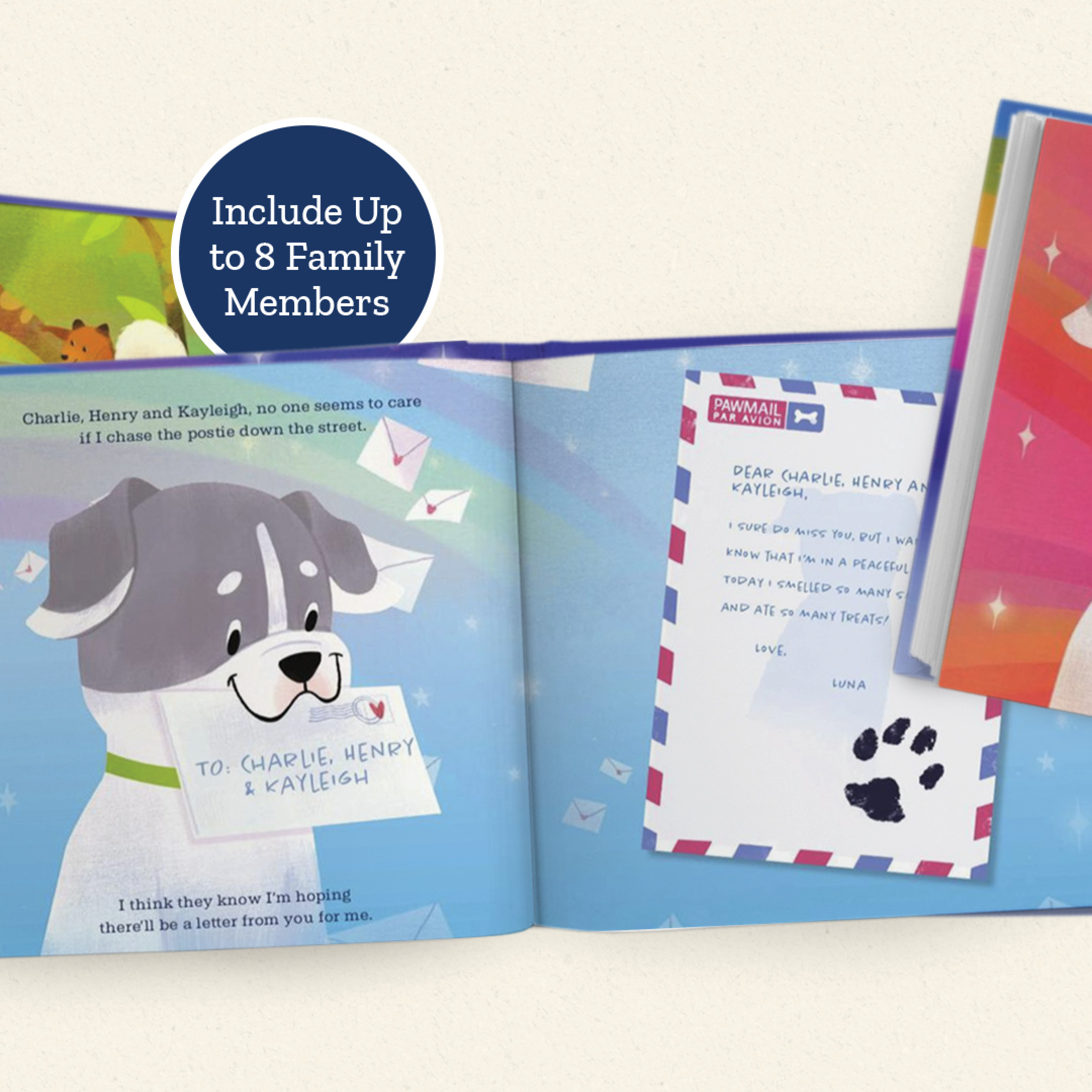 Rainbow Bridge Personalised Dog Book