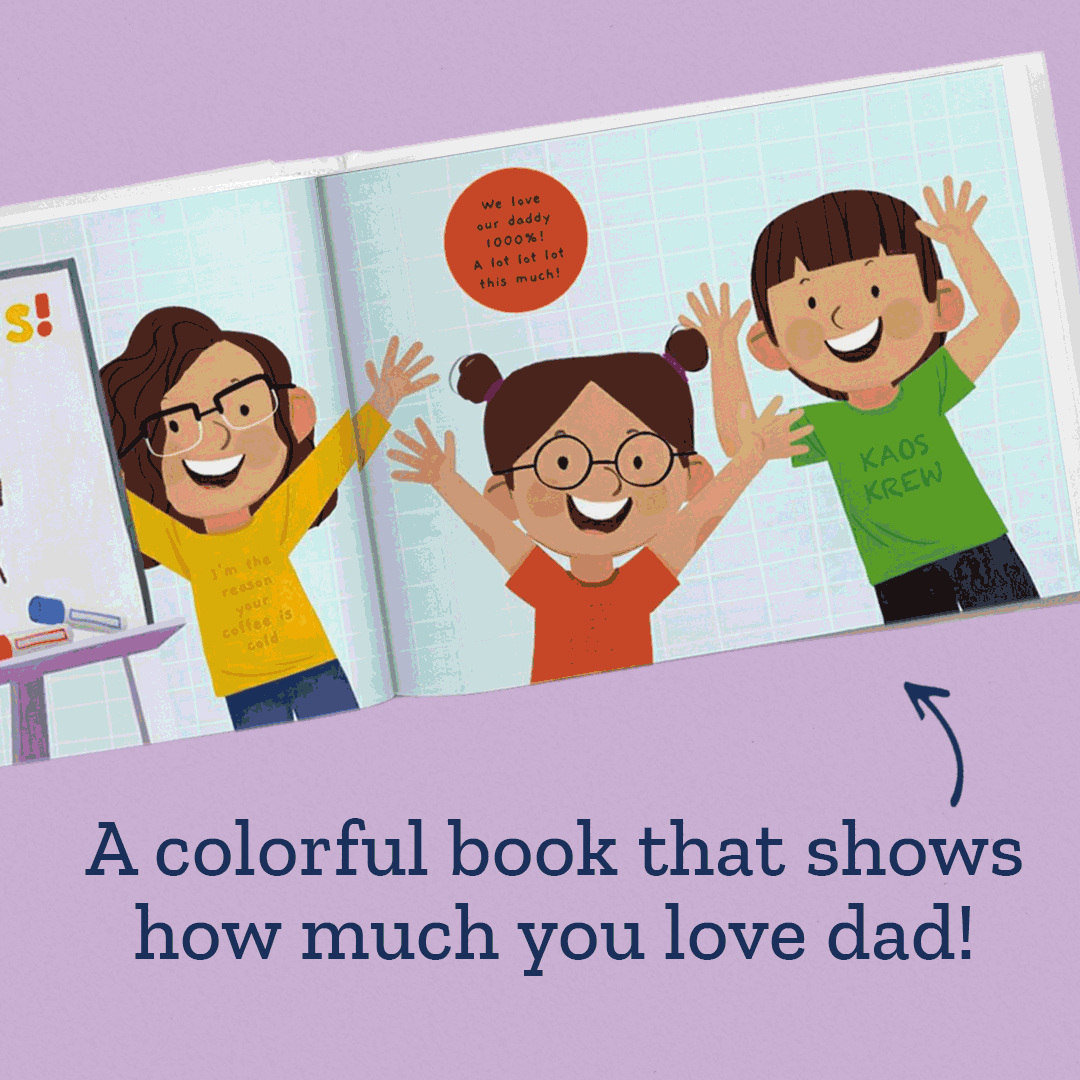 Reasons Why We Love Daddy Personalised Book – 2 Children