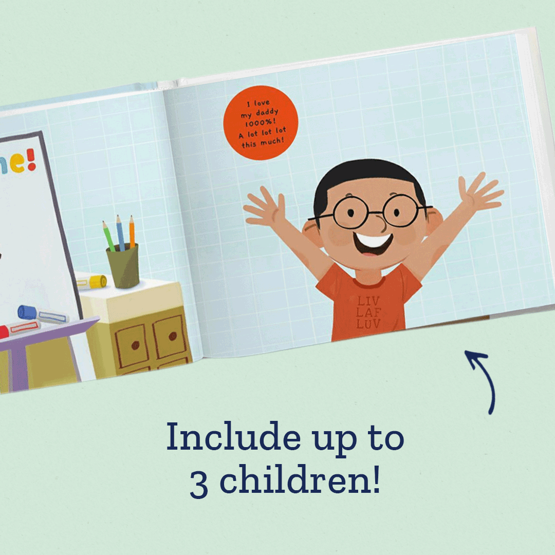 Reasons Why We Love Daddy Personalised Book – 3 Children