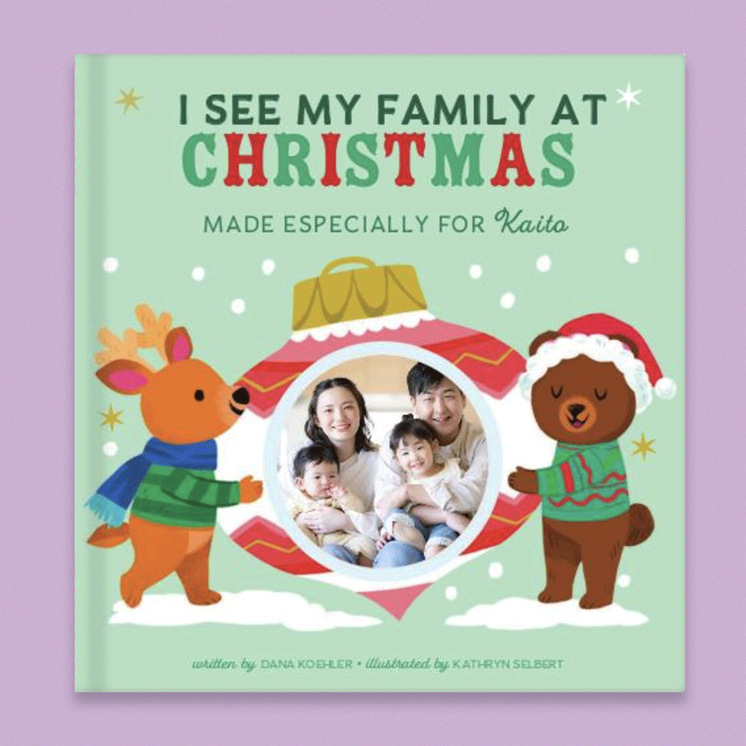 I See My Family at Christmas Personalised Photo Board Book