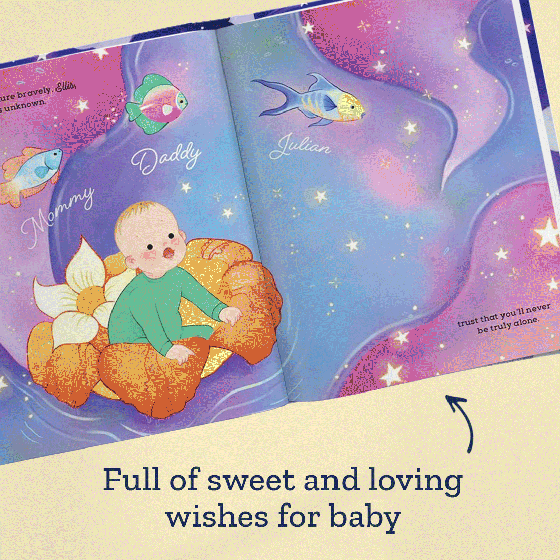 Dreams and Wishes for Baby Personalised Book