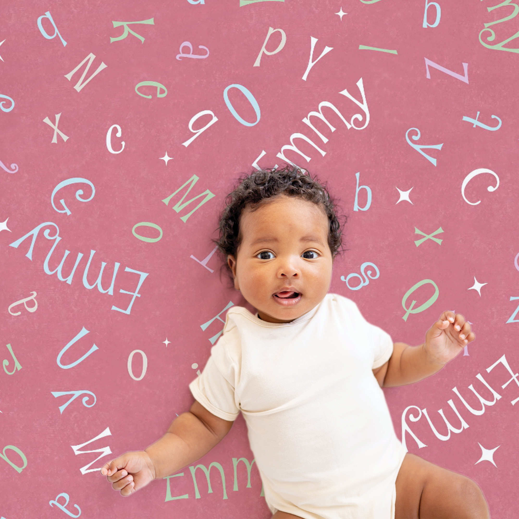 Personalized Sherpa Blanket ABC Name I See Me!