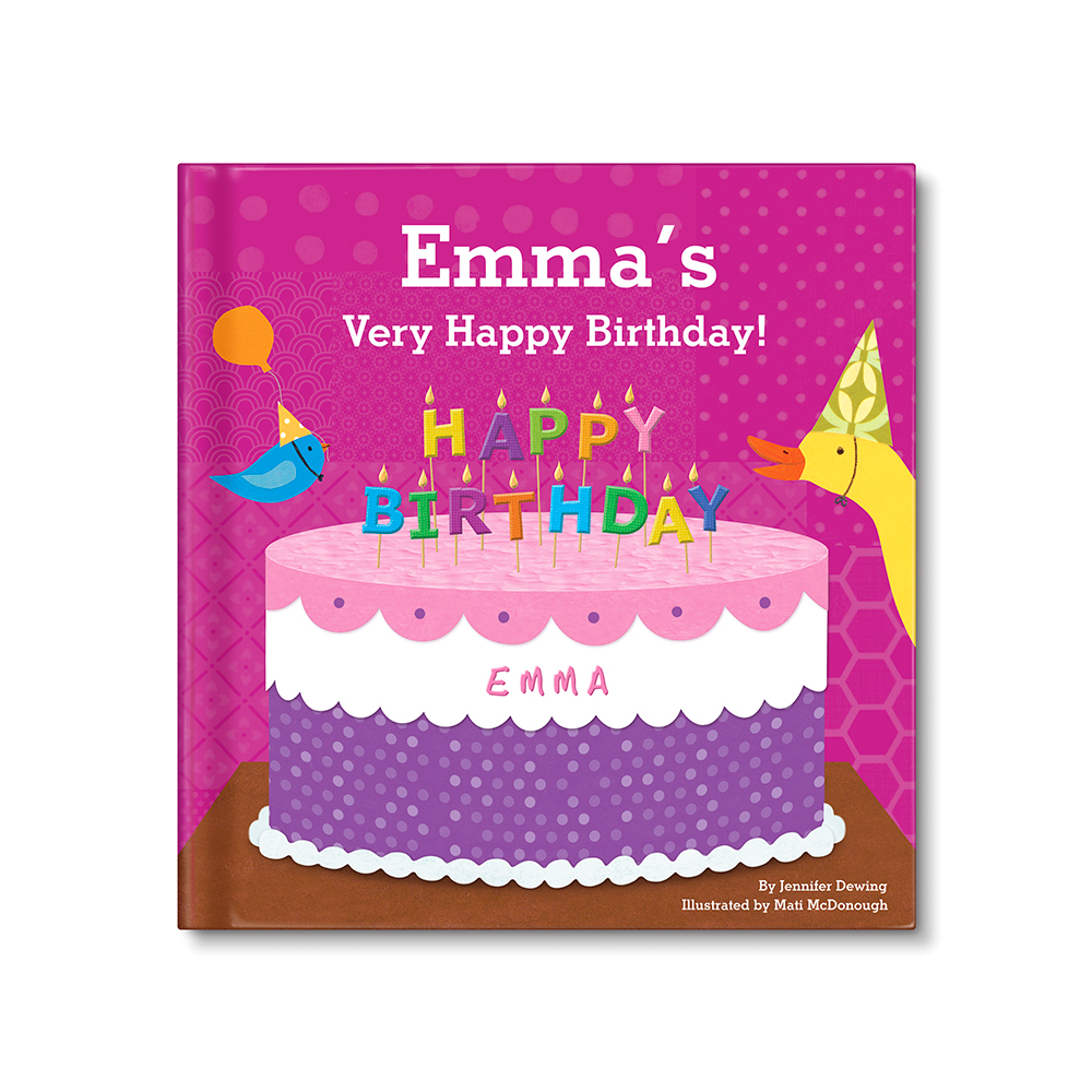 Baby's First Birthday Personalised Board Book - Pink
