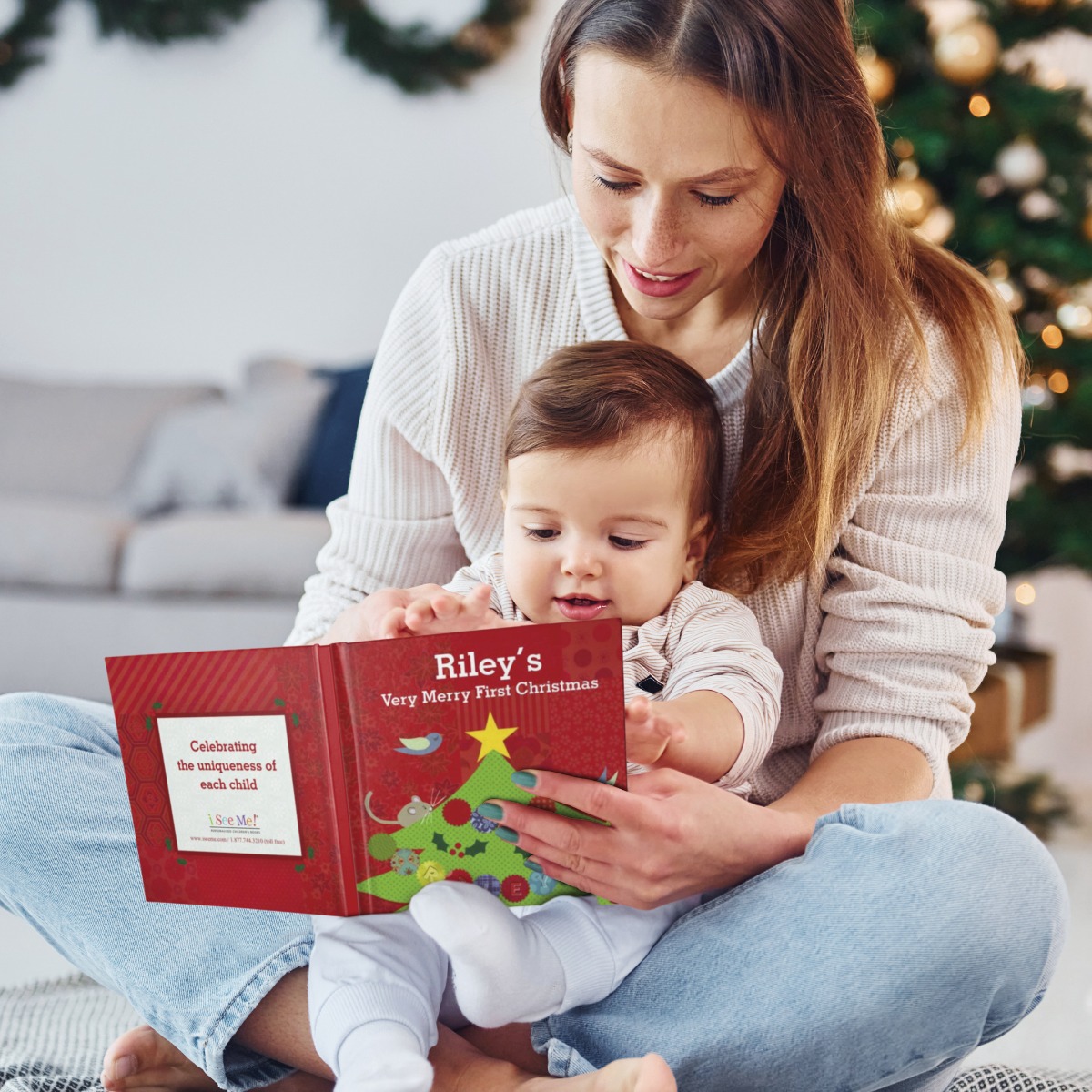 Baby's First Christmas Personalized Board Book