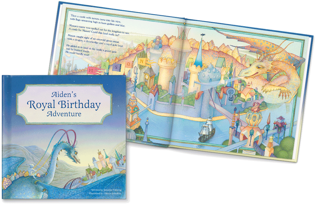 My Royal Birthday Adventure Personalized Book, Dragon Edition