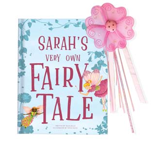 My Very Own Fairytale Personalized Book (Blue) and Wand Gift Set