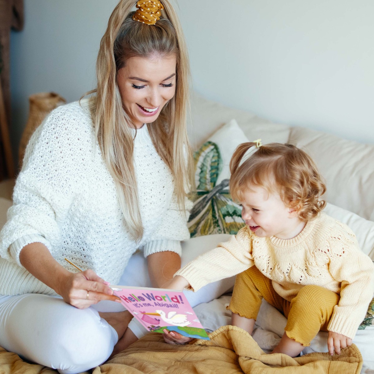 Hello World! Personalised Board Book - Pink