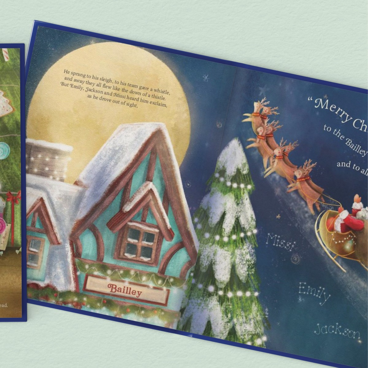 Our Family's Night Before Christmas Personalized Book and Ornament Gift Set