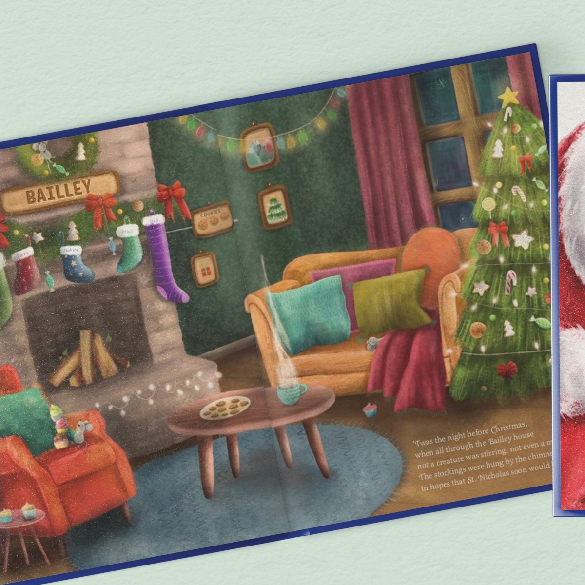Our Family's Night Before Christmas Personalized Book and Ornament Gift Set