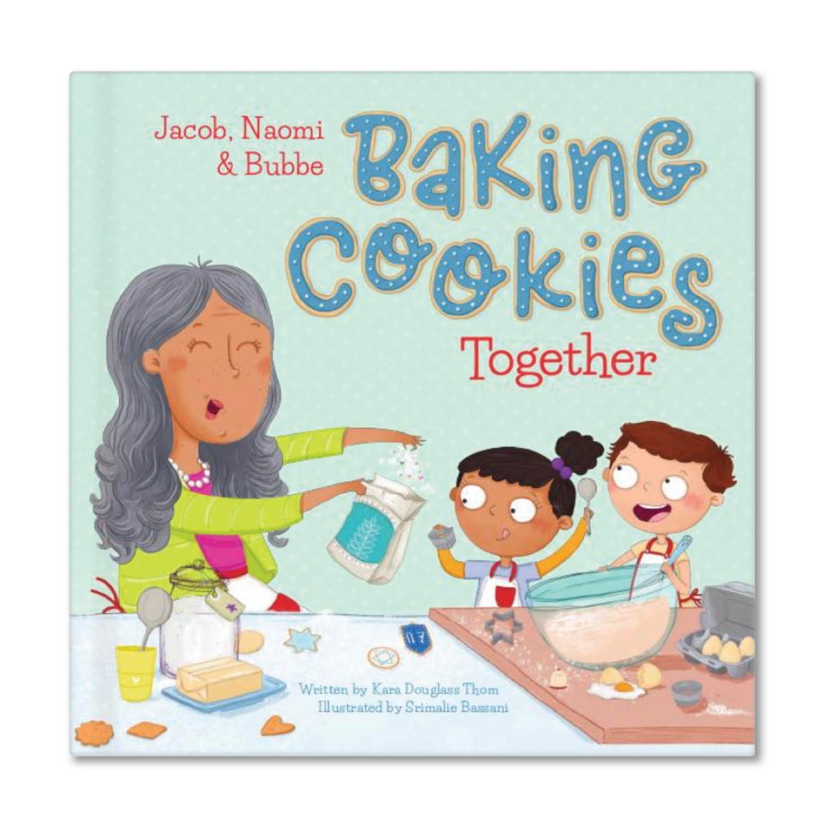 Baking Hanukkah Cookies Together Personalized Book and Apron Gift Set