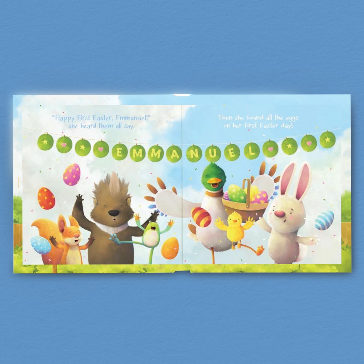 My First Easter Egg Hunt Personalized Board Book