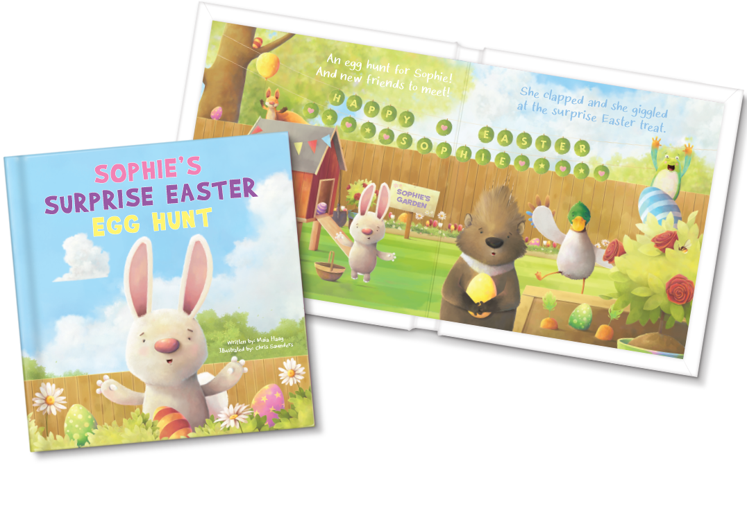 My Surprise Easter Egg Hunt Personalized Board Book
