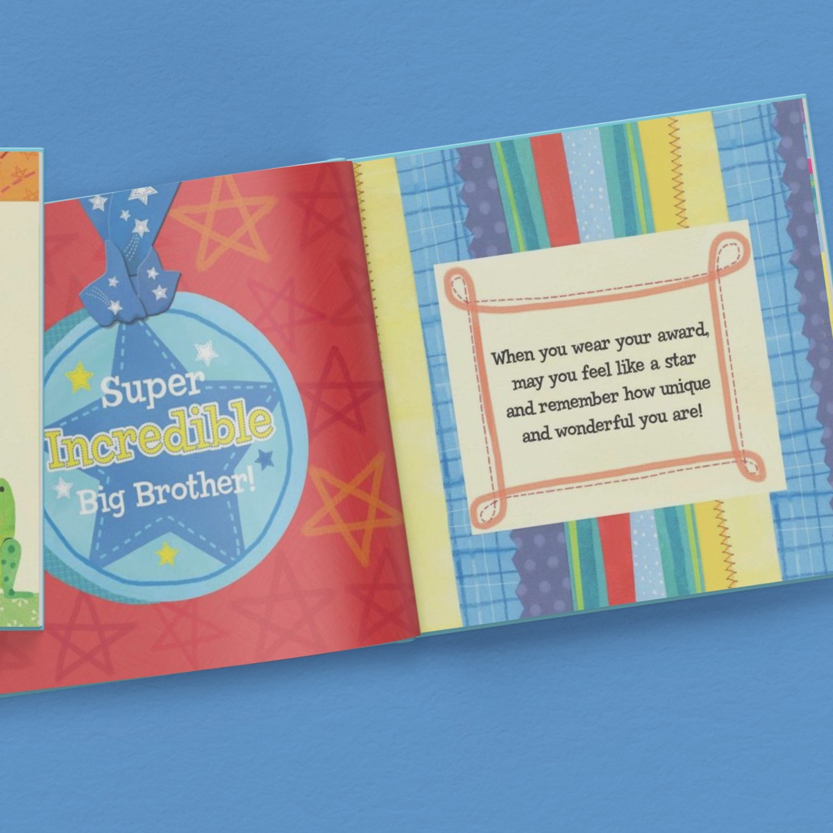 The Super, Incredible Big Brother Personalized Book and Medal