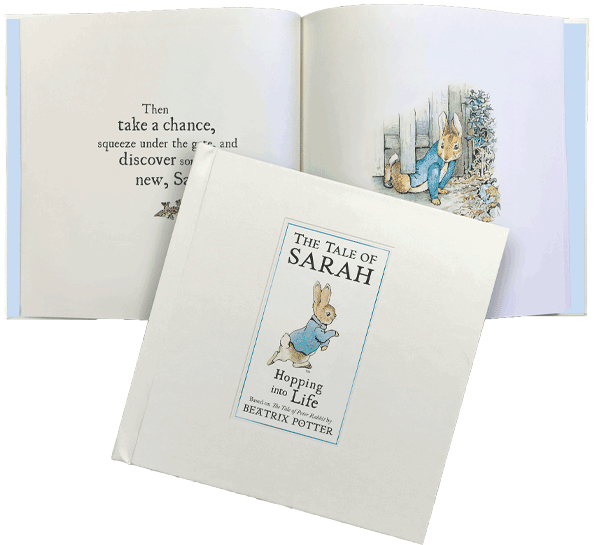 Peter Rabbit’s Hopping into Life Personalized Book