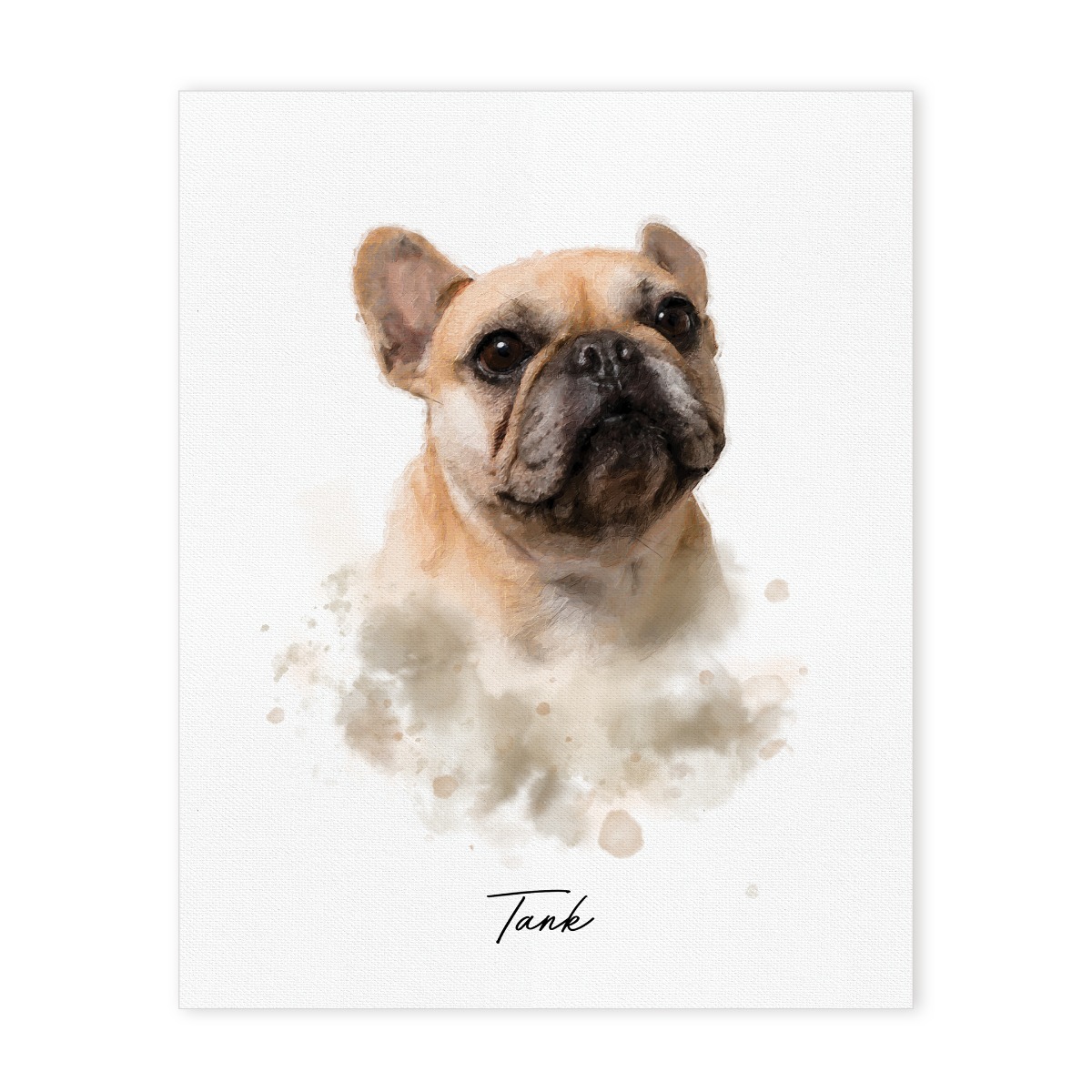 Personalized Pet Portrait Canvas 11 x 14