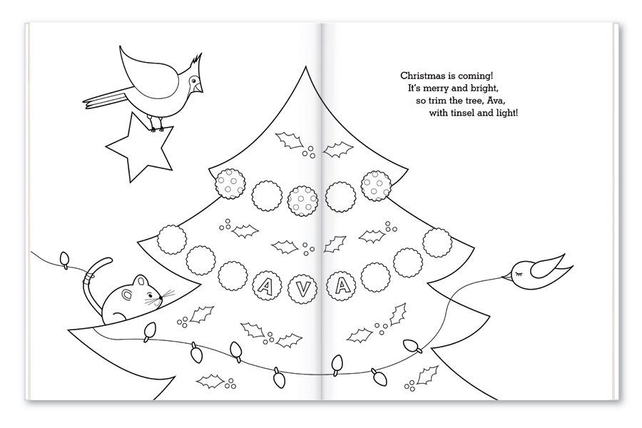 My Very Merry Christmas Personalized Coloring and Activity Book