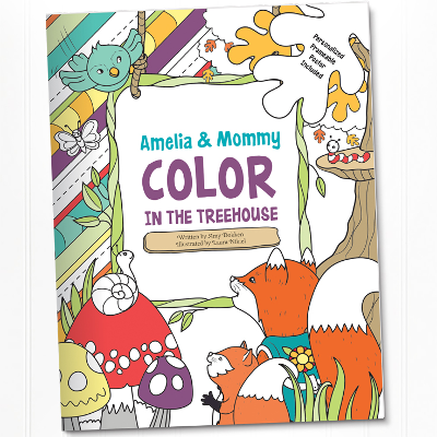 Color in the Treehouse with Me Adult & Child Coloring Book & Frameable Art