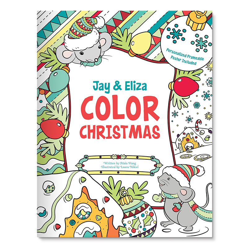 Personalized Christmas Coloring & Activity Books