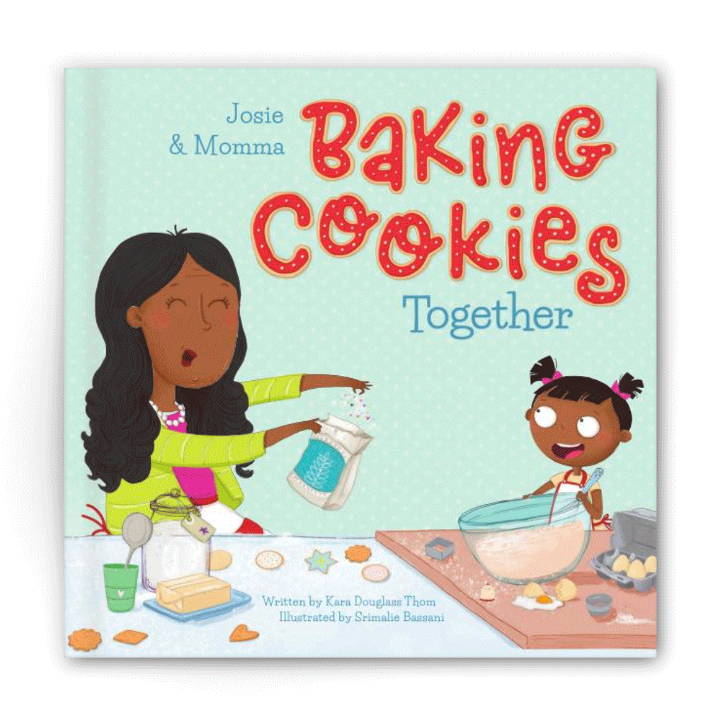 Baking Christmas Cookies Together Personalized Book and Ornament Gift Set 