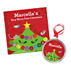 Baby's First Christmas Personalized Board Book and Ornament Gift Set