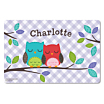 Gingham Owl Personalized Placemat