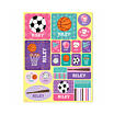 Sports Personalized Stickers - Pink