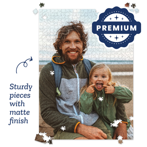 Premium Personalized Photo Puzzle, Portrait / Vertical – 1,000 Pieces 