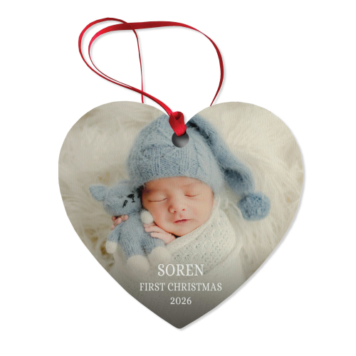 Photo Heart Personalized Ornament