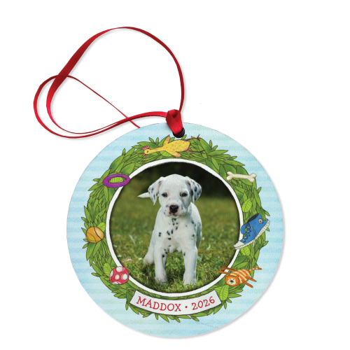 Merry Dog Personalized Photo Ornament