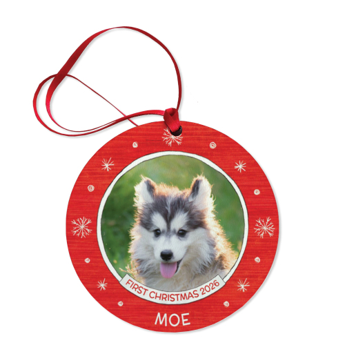 Dog's First Christmas Personalized Ornament