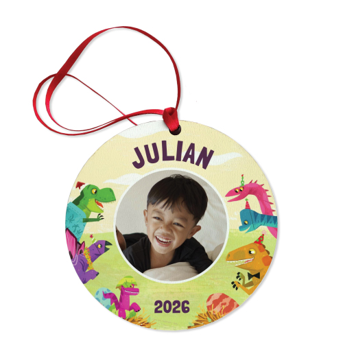 My Very Own Dinosaurs Personalized Photo Ornament