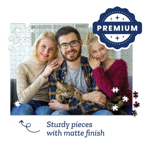 Premium Personalized Pet Photo Puzzle, Landscape / Horizontal - 500 Pieces 