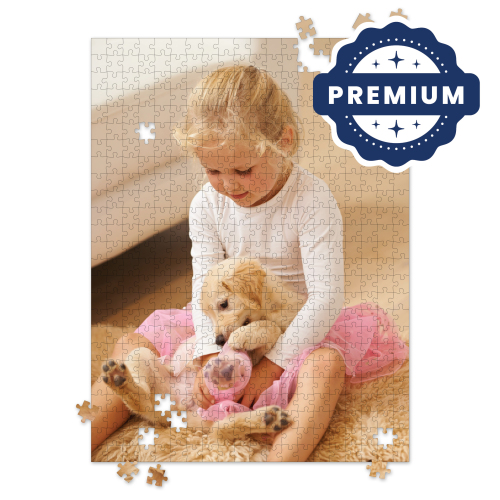 Premium Personalized Pet Photo Puzzle, Portrait/Vertical - 500 Pieces