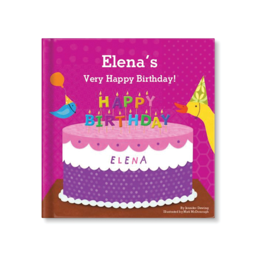 Baby's First Birthday Personalised Board Book for Girls