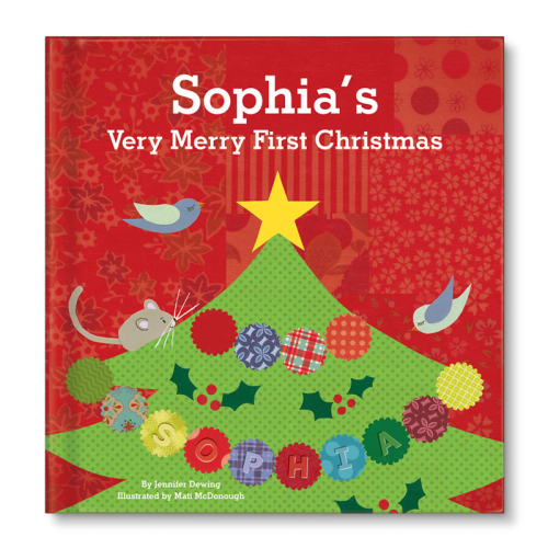 Baby's First Christmas Personalized Board Book