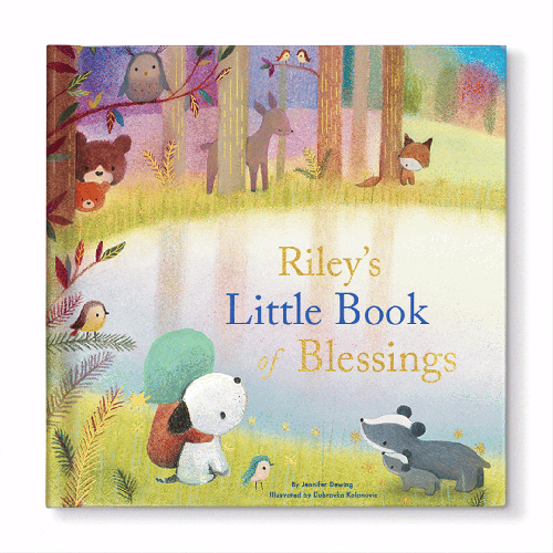 My Little Book of Blessings Personalised Book Gold Foil Edition