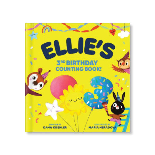 My 3rd Birthday Counting Personalized Board Book
