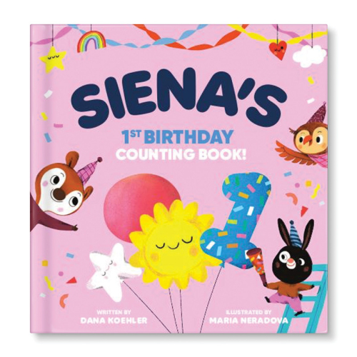 Baby's First Birthday Counting Personalized Board Book