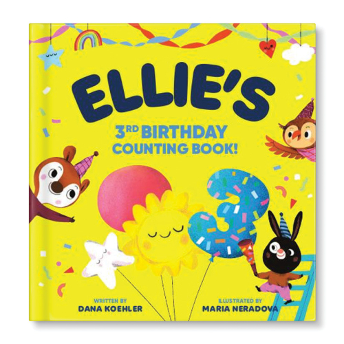 My 3rd Birthday Counting Personalized Board Book